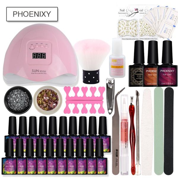 nail art kits gel polish set with 80w uv lamp quick builder all for manicure semi permanent varnish kit tools sets
nail art kits gel polish set with 80w uv lamp quick builder all for manicure semi permanent varnish kit tools sets