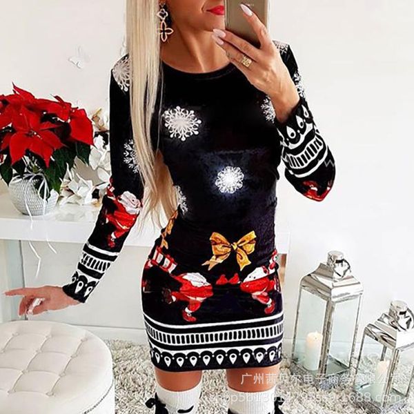 christmas bodycon dresses for women 2020 fashion knitted print woman dress long sleeve autumn winter clothing for female q1210, Black;gray
christmas bodycon dresses for women 2020 fashion knitted print woman dress long sleeve autumn winter clothing for female q1210, Black;gray