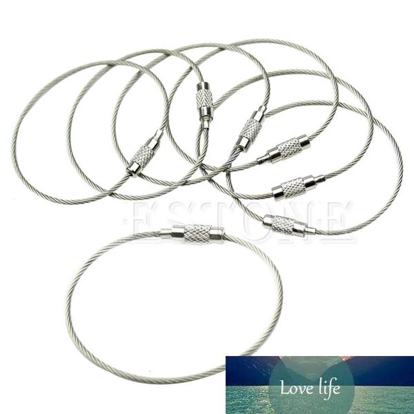 key 10pcs/lot stainless steel wire keychain ring cable for outdoor hikinghqpthqpt, Silver
key 10pcs/lot stainless steel wire keychain ring cable for outdoor hikinghqpthqpt, Silver