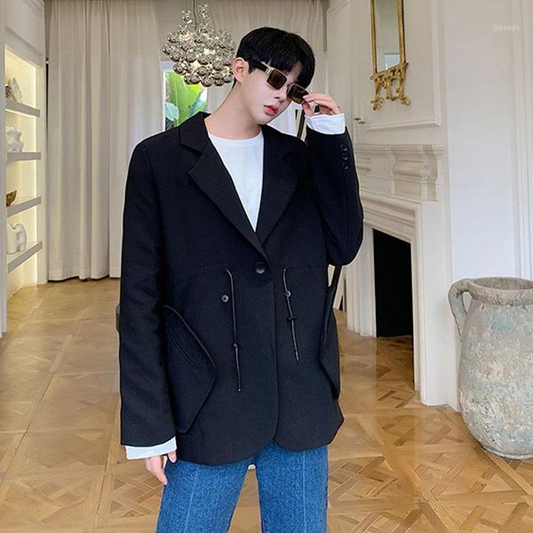 men's suits & blazers male japan korea street loose vintage blazer jacket overcoat removable pocket drawstring casual suit coat outerwe, White;black
men's suits & blazers male japan korea street loose vintage blazer jacket overcoat removable pocket drawstring casual suit coat outerwe, White;black