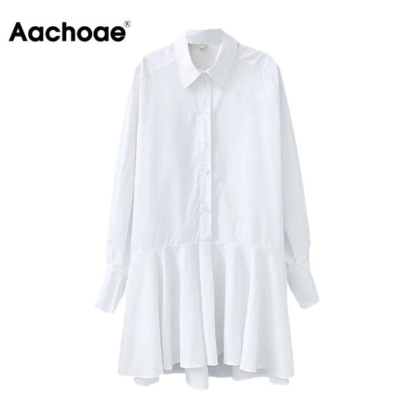 aachoae women white shirt mini dress turn down collar long sleeve office lady pleated dress cotton casual loose dress vestidos y200805, Black;pink
aachoae women white shirt mini dress turn down collar long sleeve office lady pleated dress cotton casual loose dress vestidos y200805, Black;pink