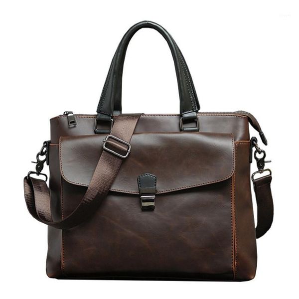 vintage men's briefcase brand pu leather handbag male large solid shoulder bag business office lapbags casual man tote brown1
vintage men's briefcase brand pu leather handbag male large solid shoulder bag business office lapbags casual man tote brown1