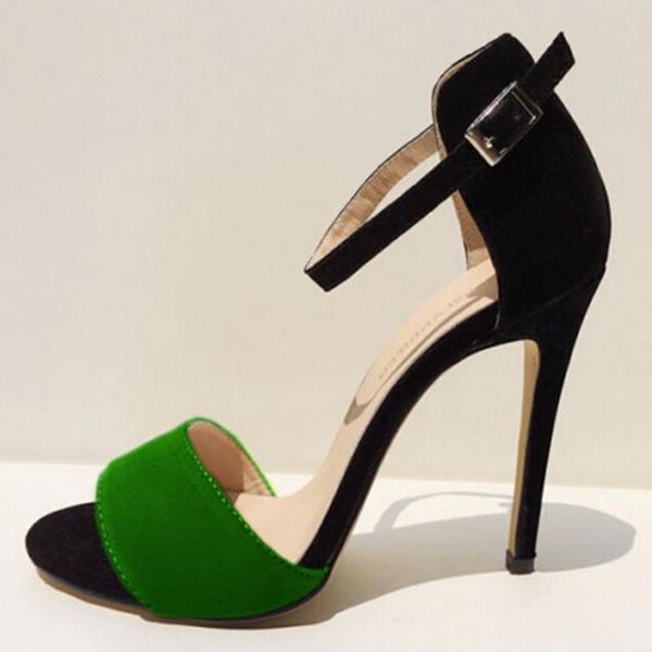 sandals nice summer european and american fine with open-toed mixed colors high heels shoes women velvet w886, Black
sandals nice summer european and american fine with open-toed mixed colors high heels shoes women velvet w886, Black