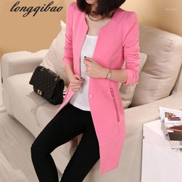 women's jackets wholesale- spring and autumn solid color one buckle small suit jacket female korean slim long section of the long-sleev, Black;brown
women's jackets wholesale- spring and autumn solid color one buckle small suit jacket female korean slim long section of the long-sleev, Black;brown