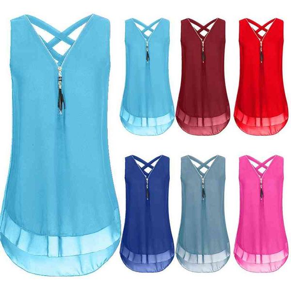 lady solid color back bandage v neck sleeveless zipper t-shirt blouse vest women tank blouse tee vest, White
lady solid color back bandage v neck sleeveless zipper t-shirt blouse vest women tank blouse tee vest, White