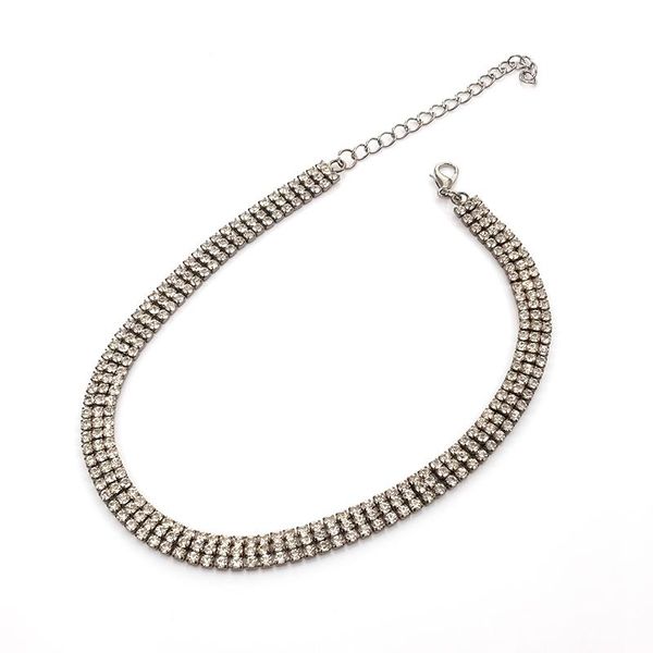 chains all seasons women chic punk trendy bling zircon crystal choker necklace fashion wedding bridal jewelry, Silver
chains all seasons women chic punk trendy bling zircon crystal choker necklace fashion wedding bridal jewelry, Silver
