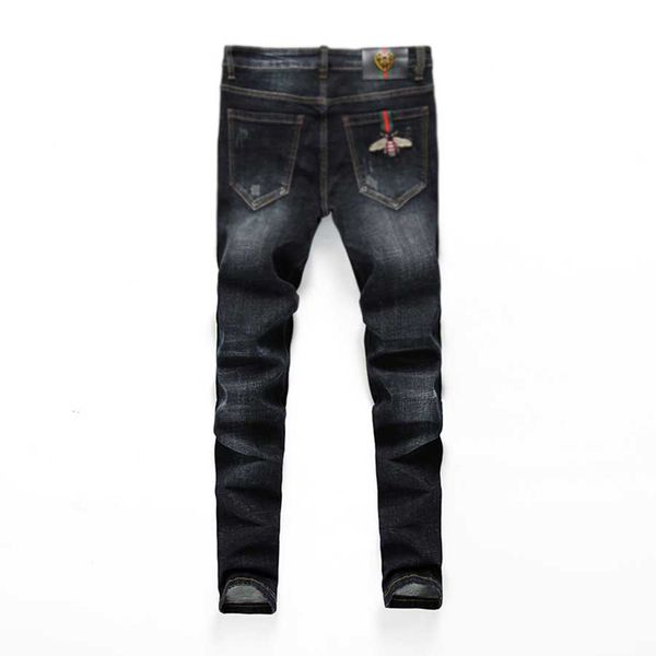 classic slim men jeans men's clothing straight biker jeans ripper pants zipper full length pants casual pants motorcycle slim feet, Blue
classic slim men jeans men's clothing straight biker jeans ripper pants zipper full length pants casual pants motorcycle slim feet, Blue
