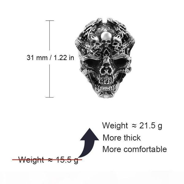 zabra real 925 sterling silver skull ring men adjustable dragon ring punk rock many skeletons mens gothic halloween jewelry
zabra real 925 sterling silver skull ring men adjustable dragon ring punk rock many skeletons mens gothic halloween jewelry