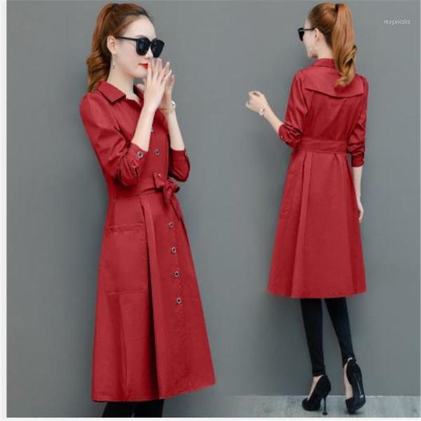 2020spring women trench coat plus size 4xl long women coat button with belt turn-down collar windbreak overcoat lady m4311, Tan;black
2020spring women trench coat plus size 4xl long women coat button with belt turn-down collar windbreak overcoat lady m4311, Tan;black