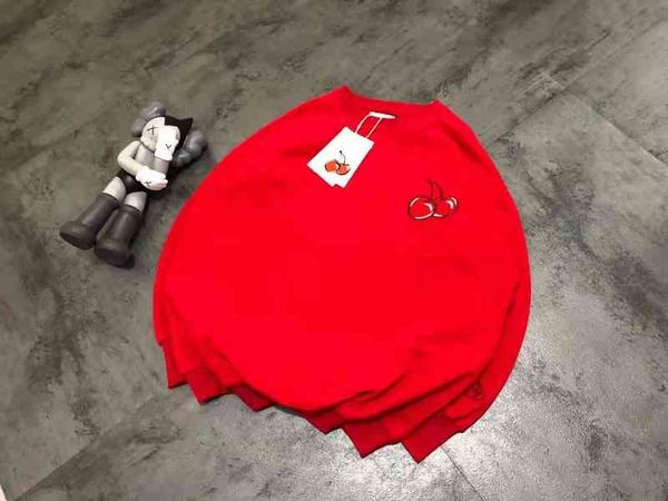 2022 factory wholesale new autumn winter cherry embroidered sweater women's loose cover comfortable couple's style, Black
2022 factory wholesale new autumn winter cherry embroidered sweater women's loose cover comfortable couple's style, Black