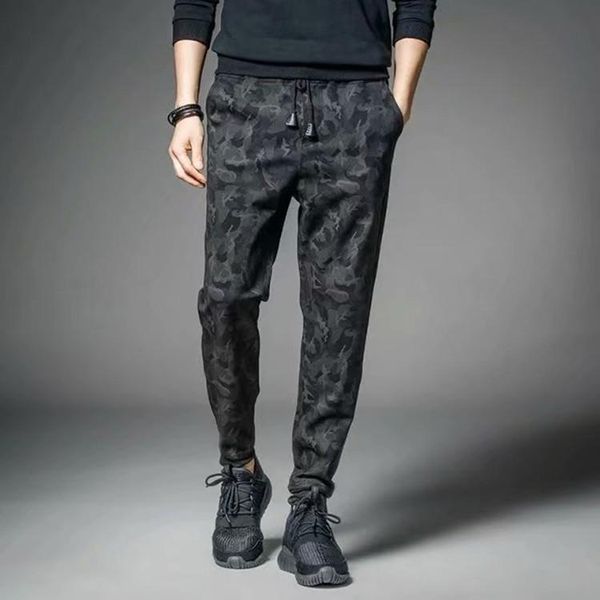 men's pants casual printed pencil trendy ankle-length spring/summer thin trousers jogging streetwear, Black
men's pants casual printed pencil trendy ankle-length spring/summer thin trousers jogging streetwear, Black