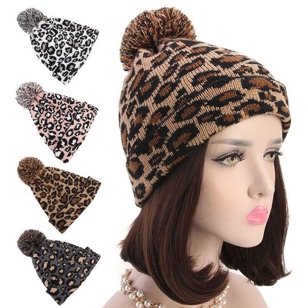 women winter knitted beanie hat ear warmer vintage leopard pattern jacquard stretch cuffed ski skull cap with pom pom ball, Blue;gray
women winter knitted beanie hat ear warmer vintage leopard pattern jacquard stretch cuffed ski skull cap with pom pom ball, Blue;gray
