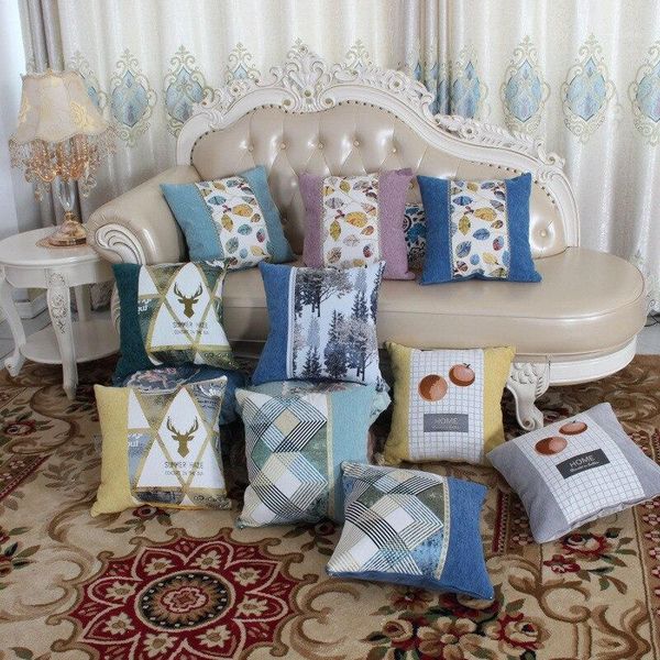 cushion/decorative pillow chenille cushion cover patchwork geometry leaves deer pillowcase home year christmas decorative sofa car throw cas
cushion/decorative pillow chenille cushion cover patchwork geometry leaves deer pillowcase home year christmas decorative sofa car throw cas