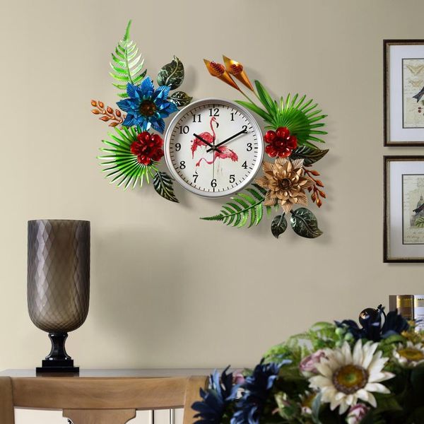 american wrought iron flower plant wall quartz clock wall hanging decoration crafts l home livingroom mural ornaments
american wrought iron flower plant wall quartz clock wall hanging decoration crafts l home livingroom mural ornaments