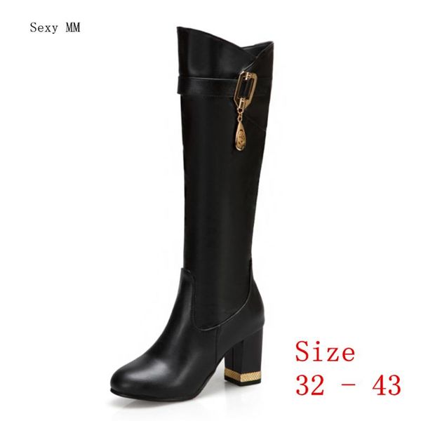 boots spring autumn women knee high heel shoes woman thigh small plus size 32 33 - 41 42 43, Black
boots spring autumn women knee high heel shoes woman thigh small plus size 32 33 - 41 42 43, Black