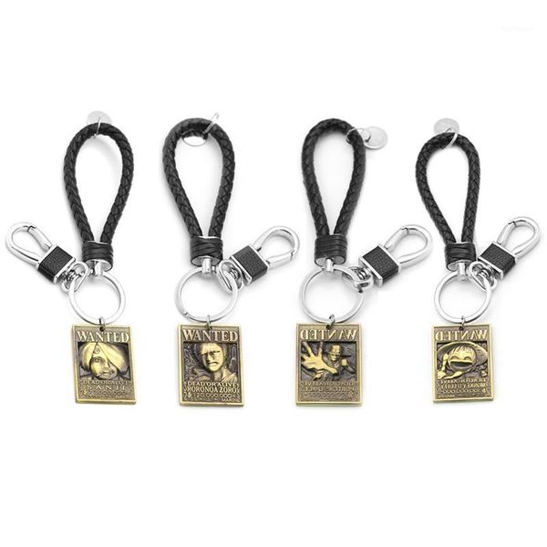 one piece nami chopper robin luffy keychain car pendant woven leather arrest warrant square key ring men bag jewelry llaveros1, Silver
one piece nami chopper robin luffy keychain car pendant woven leather arrest warrant square key ring men bag jewelry llaveros1, Silver