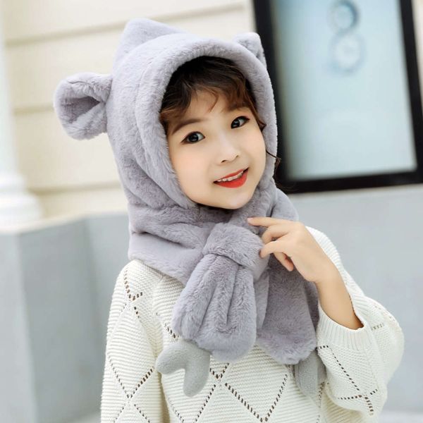winter children's hat one plush scarf two piece set warm and cold proof cute bear ear girl student, Red;brown
winter children's hat one plush scarf two piece set warm and cold proof cute bear ear girl student, Red;brown