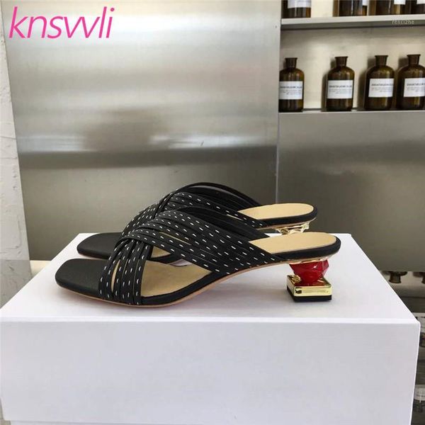 slippers strange style heels women cross band mules female slides asymmetric mandarin duck sandals party shoes1, Black
slippers strange style heels women cross band mules female slides asymmetric mandarin duck sandals party shoes1, Black