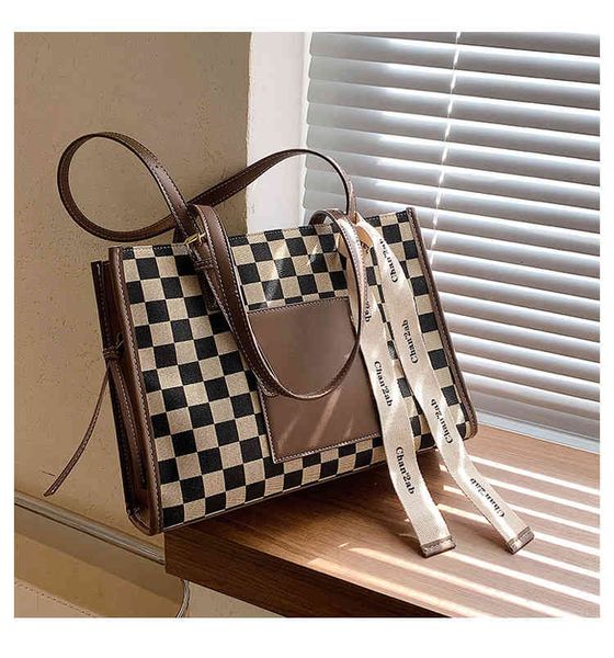 handbags bags meimu autumn winter 2021 fashion lattice portable tote bag tide with ins large capacity messenger, Black;red
handbags bags meimu autumn winter 2021 fashion lattice portable tote bag tide with ins large capacity messenger, Black;red