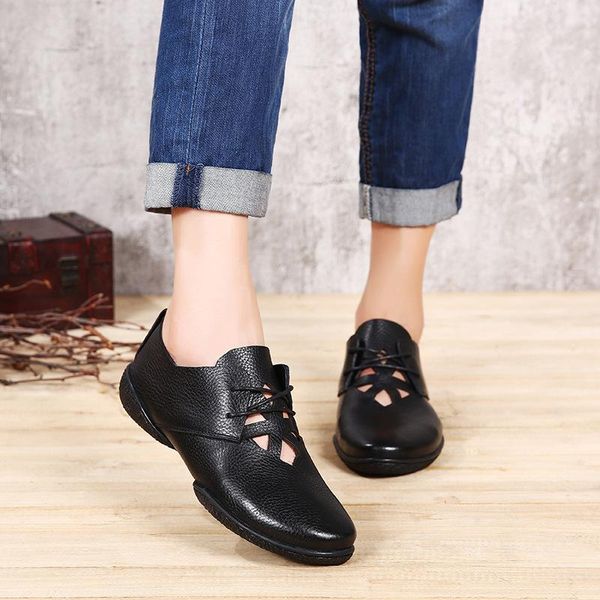 vallu 2020 genuine leather women flats shoes lace up flat heels cut out soft leather women shoes large size 11, Black
vallu 2020 genuine leather women flats shoes lace up flat heels cut out soft leather women shoes large size 11, Black