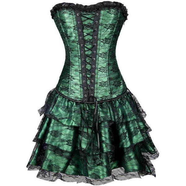 women burlesque dancer dress witch halloween underbust bustier corset mini skirt gothic corset dress with skirt 2xl, Black;white
women burlesque dancer dress witch halloween underbust bustier corset mini skirt gothic corset dress with skirt 2xl, Black;white
