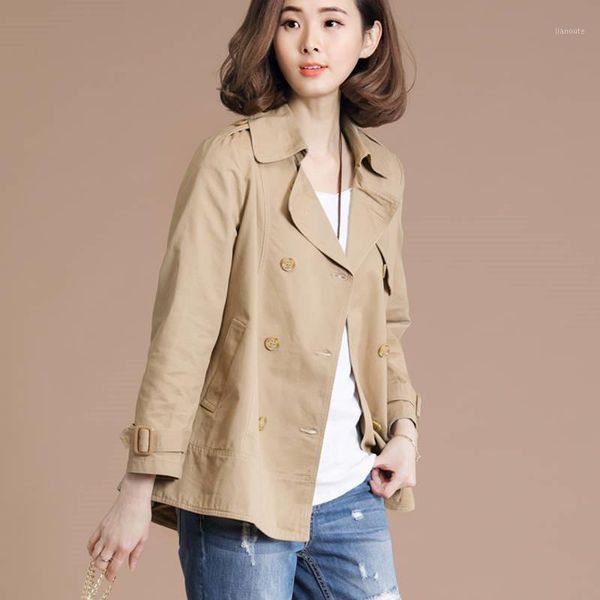 2020 spring autumn women fashion solid loose plus size double breasted trench coat female korean outerwear abrigos mujer r1151, Tan;black
2020 spring autumn women fashion solid loose plus size double breasted trench coat female korean outerwear abrigos mujer r1151, Tan;black
