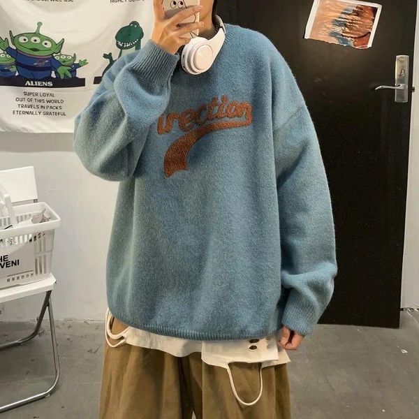 men's sweaters autumn and winter sweater ins trend joker heave jacket hong kong style japanese lazy loose casual, White;black
men's sweaters autumn and winter sweater ins trend joker heave jacket hong kong style japanese lazy loose casual, White;black