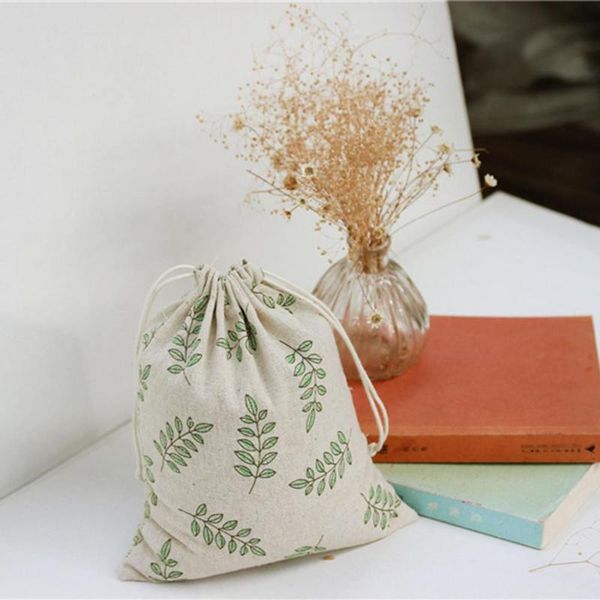 3 sizes leaves printed handmade cotton linen bag storage bag coffee beans gift bags wedding party candy jewelry
3 sizes leaves printed handmade cotton linen bag storage bag coffee beans gift bags wedding party candy jewelry