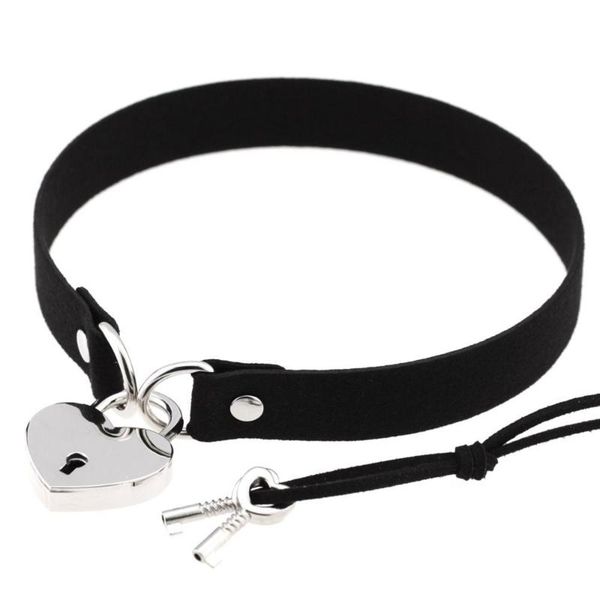 woman girl punk choker collar necklace metal lock heart choker cosplay necklace couple gift goth fashion gothic accessiores, Silver
woman girl punk choker collar necklace metal lock heart choker cosplay necklace couple gift goth fashion gothic accessiores, Silver