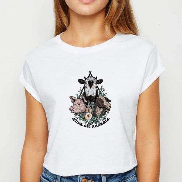 avant-garde vegetarian love all animals t shirt women vestidos spring summer tshirt prevalent women's shirt o-collar t-shirts, White
avant-garde vegetarian love all animals t shirt women vestidos spring summer tshirt prevalent women's shirt o-collar t-shirts, White