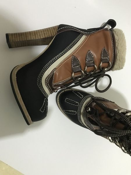 mixed colors new sewed ankle boots of wood grain leather chunky high jump shoes gladiator ladies wool winter patchwork short bottines in80, Black
mixed colors new sewed ankle boots of wood grain leather chunky high jump shoes gladiator ladies wool winter patchwork short bottines in80, Black
