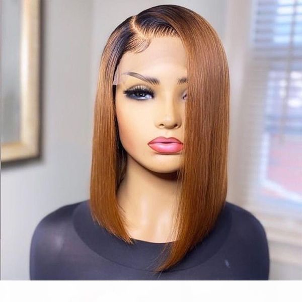 4x4 150% density 1b 30 highlight color wig short bob wig ombre lace front human hair for women brazilian remy hair closure, Black;brown
4x4 150% density 1b 30 highlight color wig short bob wig ombre lace front human hair for women brazilian remy hair closure, Black;brown