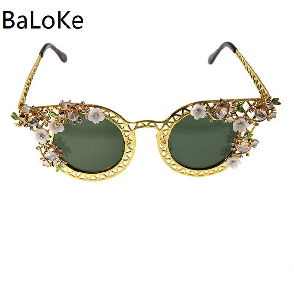 cat eye sunglasses brand decoration design full crystals frame feminino vintage flower sun glasses women tvbml, White;black
cat eye sunglasses brand decoration design full crystals frame feminino vintage flower sun glasses women tvbml, White;black
