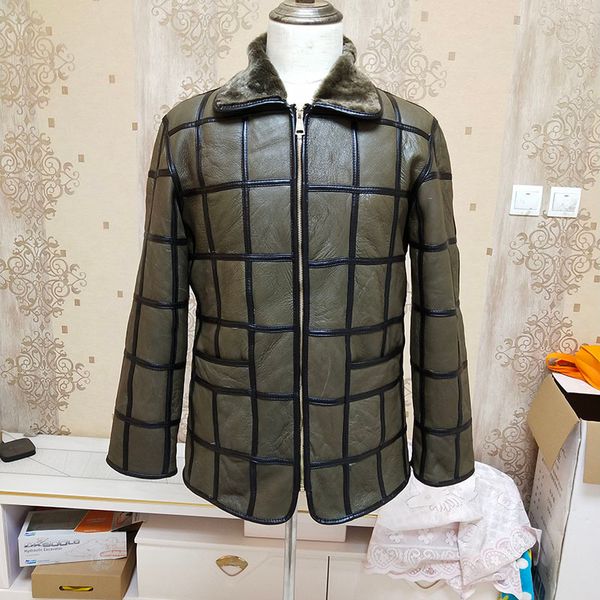 winter warm men's fur one sheep shearing leather plaid outdoor cotton coat leather jacket thick warm skin lj201029, Black
winter warm men's fur one sheep shearing leather plaid outdoor cotton coat leather jacket thick warm skin lj201029, Black