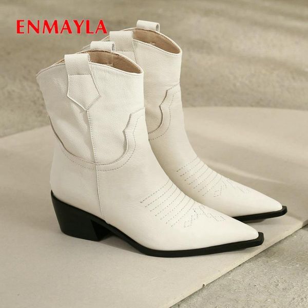 boots enmayla 2021 genuine leather pointed toe women fashion winter basic spike heels ankle for zip, Black
boots enmayla 2021 genuine leather pointed toe women fashion winter basic spike heels ankle for zip, Black