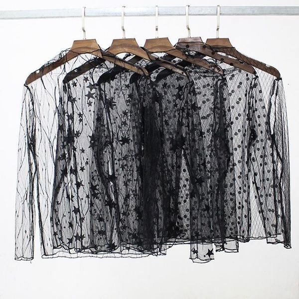elegant lace blouse shirt hollow out dot star pattern mesh transparent women long sleeve autumn winter female, White
elegant lace blouse shirt hollow out dot star pattern mesh transparent women long sleeve autumn winter female, White