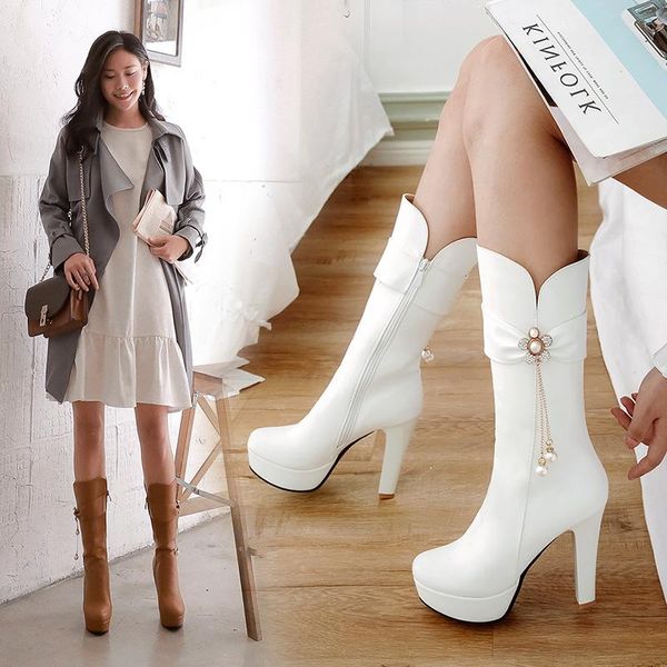 women's rubber boots female shoes round toe platform rain ladies high heel mid calf low white rock solid fabric, Black
women's rubber boots female shoes round toe platform rain ladies high heel mid calf low white rock solid fabric, Black