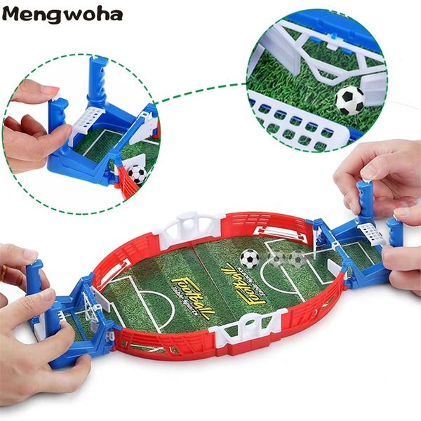 Mini Tablesoccer Game Deskfootball Sport Match Machine Educational Double Battle Puzzle Board Party Game Toys For Kid Y200421