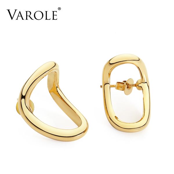 varole contracted design fashion stud earring gold color curved line statement earrings for women trendy jewelry oorbellen
varole contracted design fashion stud earring gold color curved line statement earrings for women trendy jewelry oorbellen