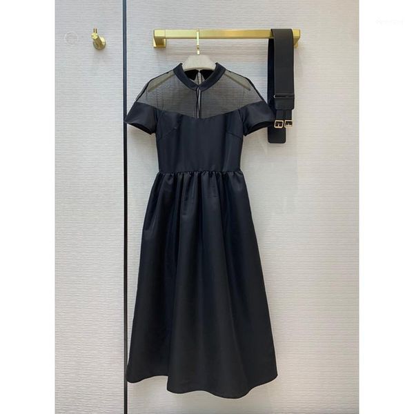 10.29 new style fashion dress women elegant perspective mesh patchwork hollow out a-line dress with girdle1, Black;gray
10.29 new style fashion dress women elegant perspective mesh patchwork hollow out a-line dress with girdle1, Black;gray