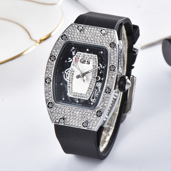 high-end2020automatic women watch rm ladies watches brand luxury quartz wristwatch silicone strap, Slivery;brown
high-end2020automatic women watch rm ladies watches brand luxury quartz wristwatch silicone strap, Slivery;brown