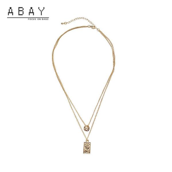 chains women deals portrait relief double necklaces retro block clavicle metal temperament simple versatile necklace woman trend, Silver
chains women deals portrait relief double necklaces retro block clavicle metal temperament simple versatile necklace woman trend, Silver