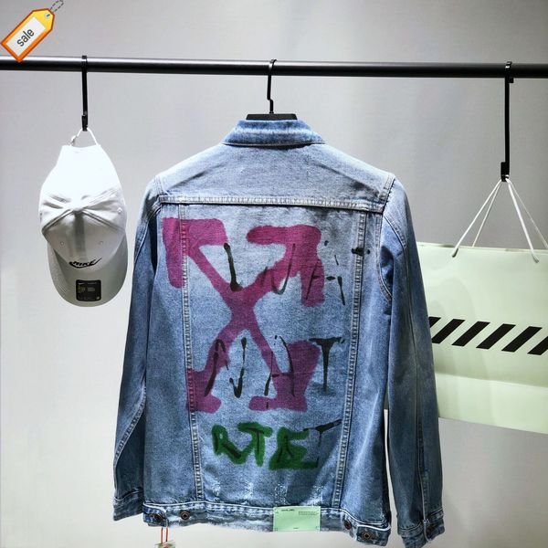 style denim jacket off wash graffiti light blue white, Black
style denim jacket off wash graffiti light blue white, Black