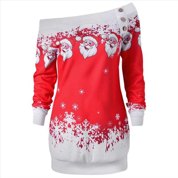 hotsale t футболки санта-клаус снежинка skew шеи пуловер рождественское футболка футболка верхняя одежда осень женщины кнопка верхний, White
hotsale t футболки санта-клаус снежинка skew шеи пуловер рождественское футболка футболка верхняя одежда осень женщины кнопка верхний, White