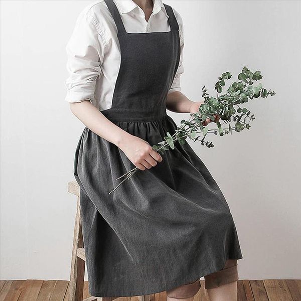 linen sleeveless home cooking apron florist cute bib apron pinafore dress women garden work cotton square collar suspender dress, Black;gray
linen sleeveless home cooking apron florist cute bib apron pinafore dress women garden work cotton square collar suspender dress, Black;gray