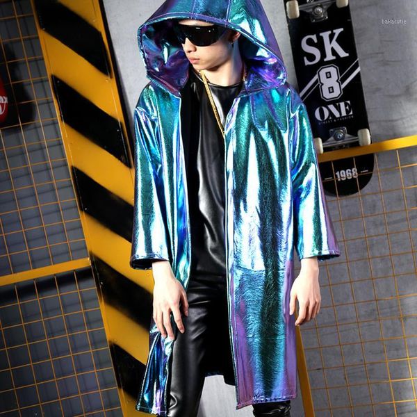 man boy's hooded laser sympony hologram long trench jacket music festival club dj chic coat punk rock yuppie costume show1, Tan;black
man boy's hooded laser sympony hologram long trench jacket music festival club dj chic coat punk rock yuppie costume show1, Tan;black
