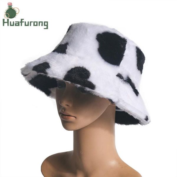 wide brim hats huafurong black and white cow pattern fisherman hat fur autumn winter warm outing wild ins basin for women, Blue;gray
wide brim hats huafurong black and white cow pattern fisherman hat fur autumn winter warm outing wild ins basin for women, Blue;gray
