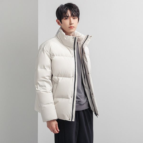 down men's 2021 autumn and winter new stand collar short sports warm cloth white duck 90 down et, Black
down men's 2021 autumn and winter new stand collar short sports warm cloth white duck 90 down et, Black