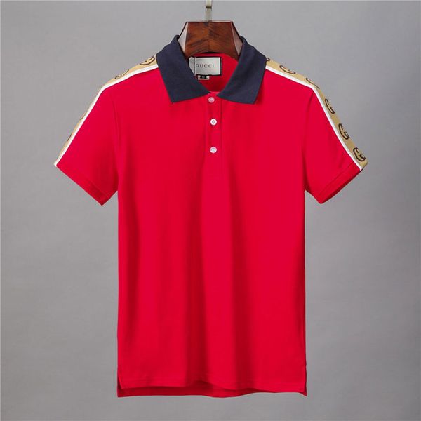 hh4italian men's luxury polo shirt brand summer hip-hop v-neck bee embroidery classic style cotton men's polo shirt, White;black 
hh4italian men's luxury polo shirt brand summer hip-hop v-neck bee embroidery classic style cotton men's polo shirt, White;black