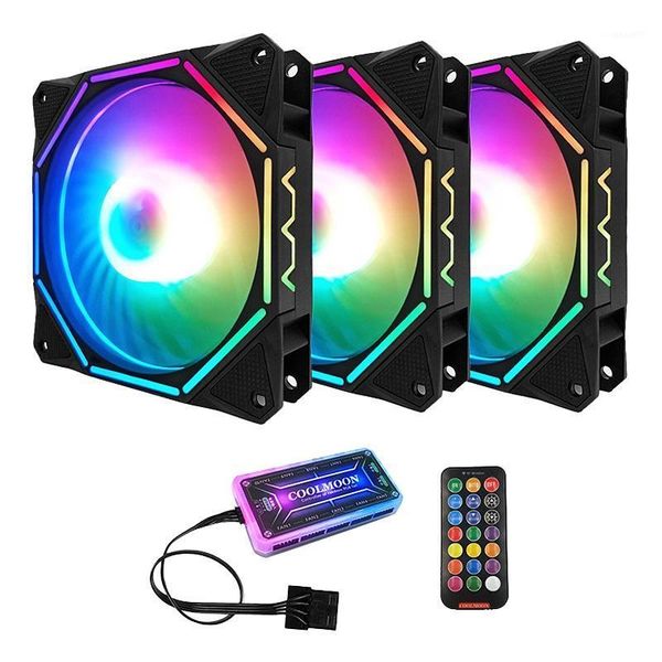 fans & coolings coolmoon rgb computer case fan 12cm silent polygon inner and outer light+standard controller cooling cpu fan(3 pcs)1
fans & coolings coolmoon rgb computer case fan 12cm silent polygon inner and outer light+standard controller cooling cpu fan(3 pcs)1